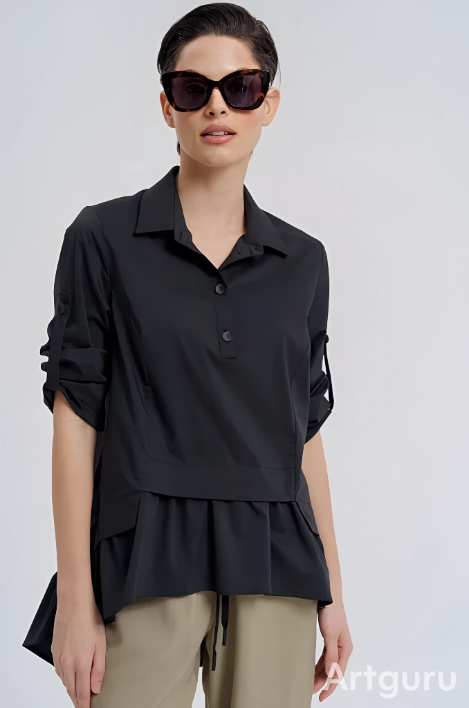 Фото Женская одежда, -Рубашки и Блузки Блуза женская LEOL' style 1105 46 размер   