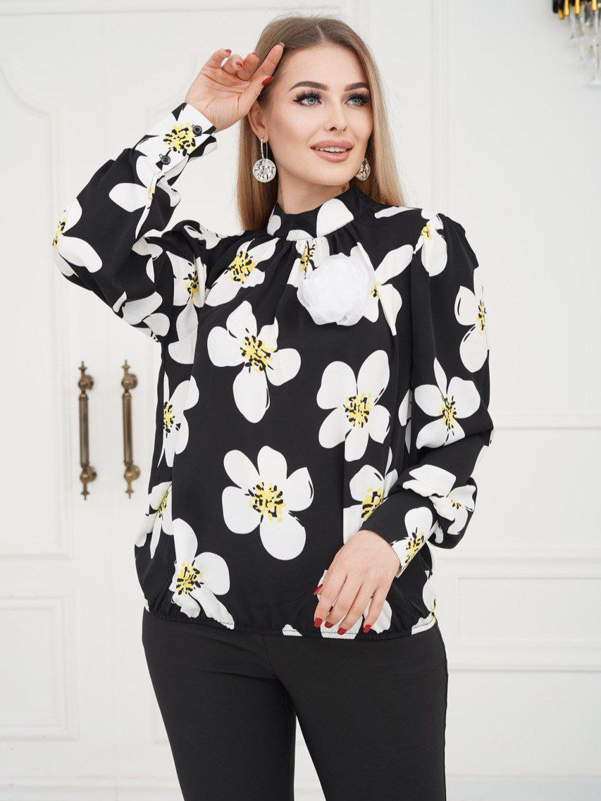 Фото Женская одежда, -Рубашки и Блузки Блузка Валерия 48 размер